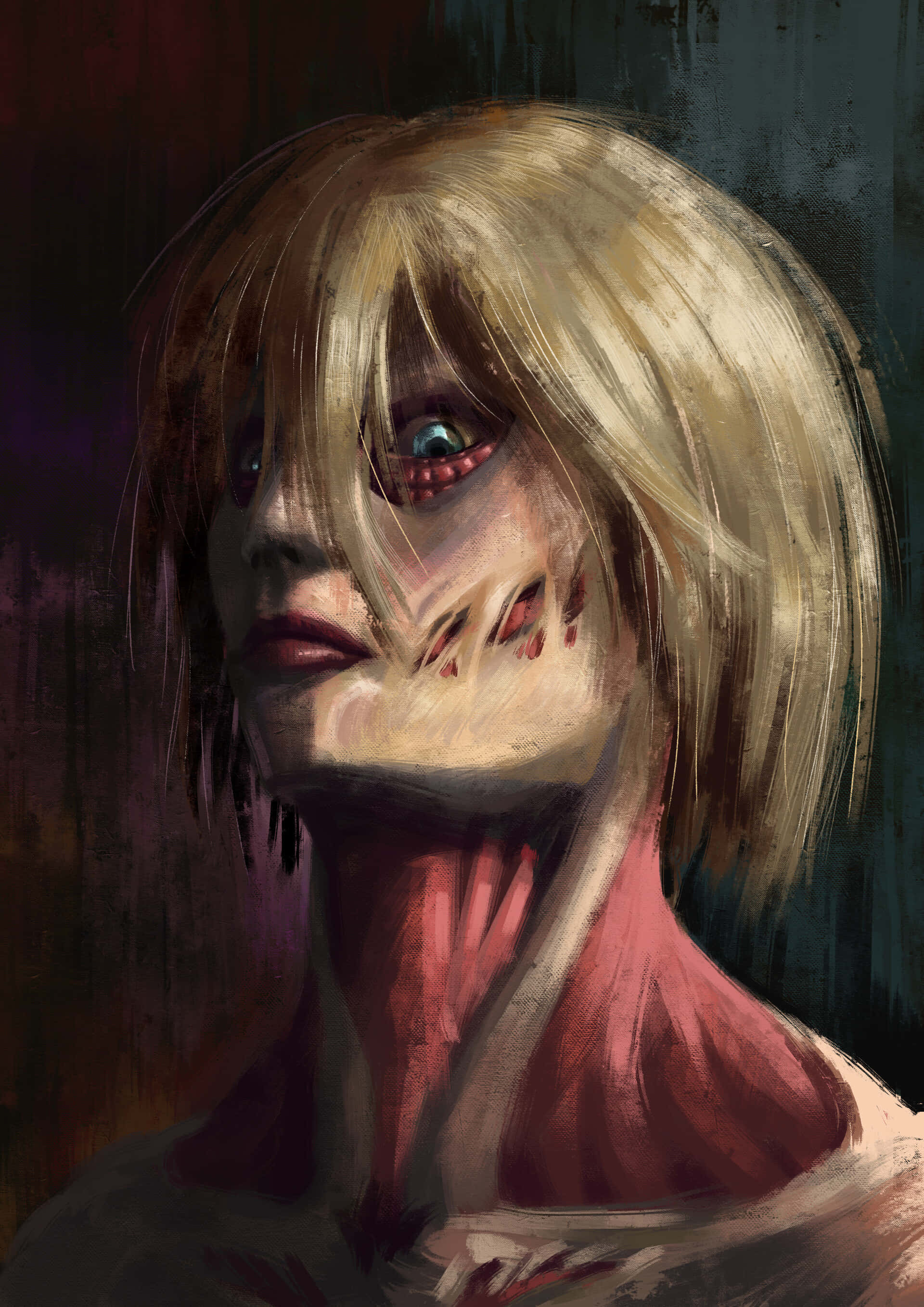 Female Titan, 1920 x 2716, blonde hair, 2K Phone Wallpaper