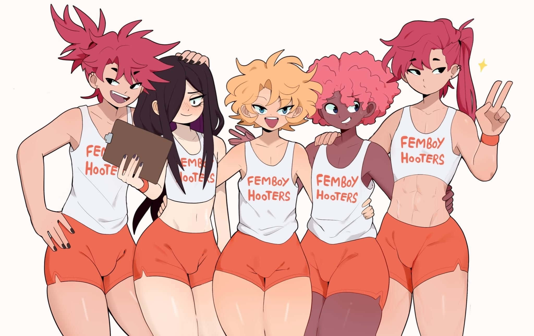 Femboy, Hooters Song, Yung Waifu, Full HD Desktop Wallpaper