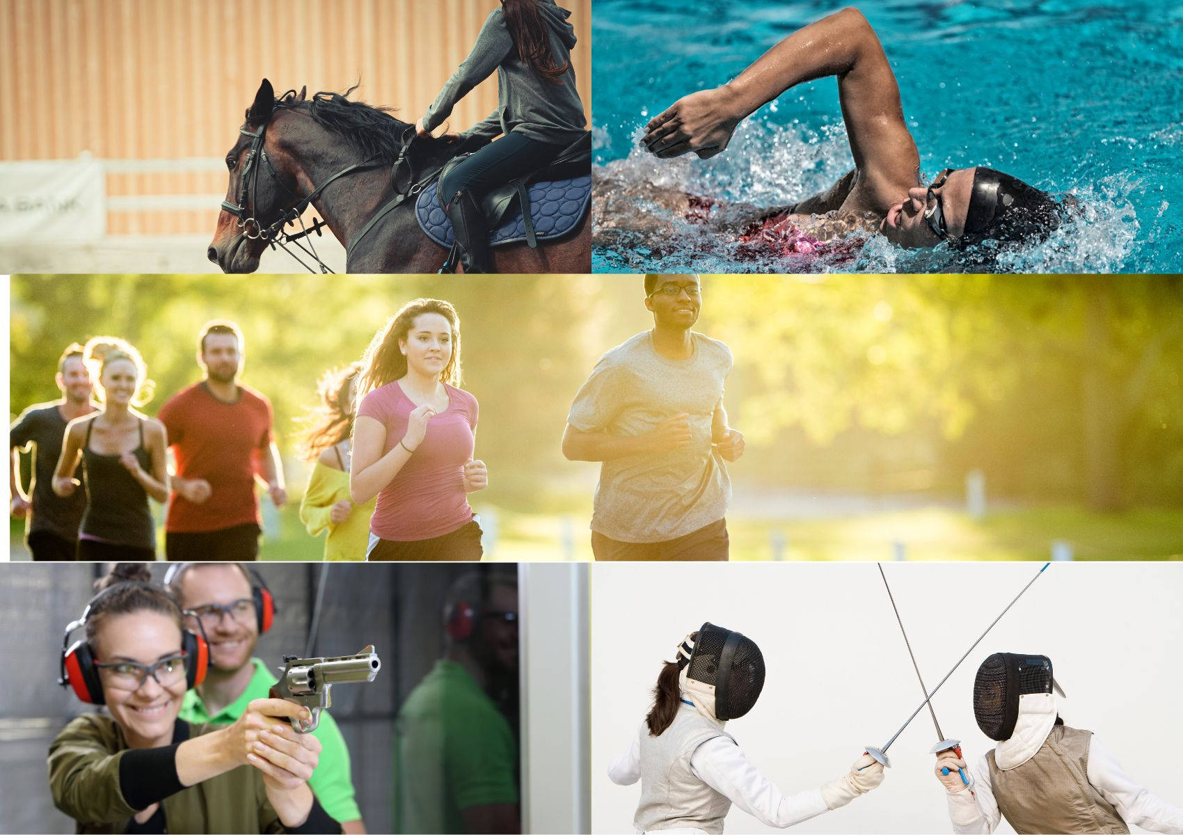 Modern Pentathlon, fencers, horseback rider, HD Desktop Wallpaper