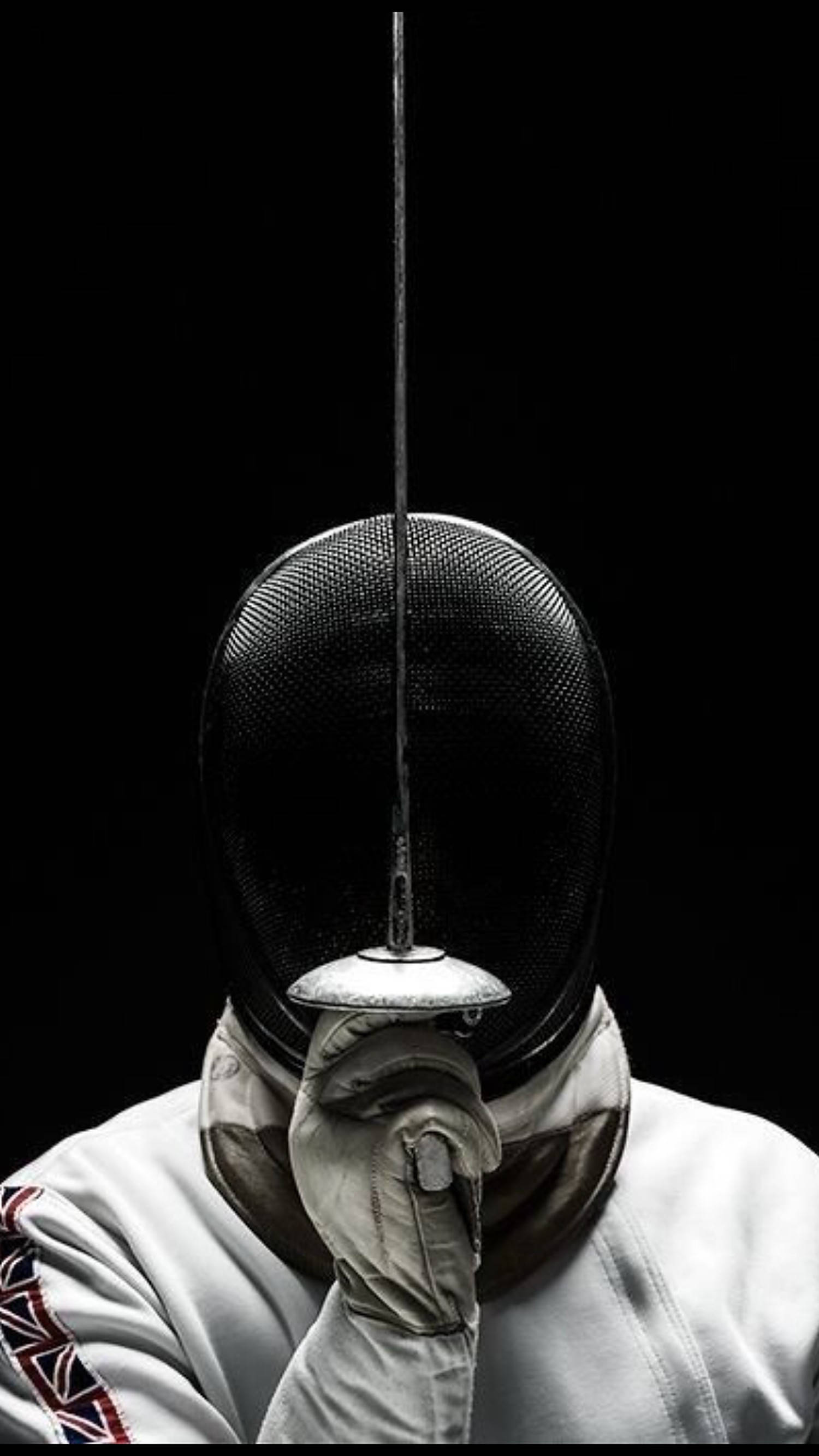 fencing sport, foil sword, full gear, 2K Phone Wallpaper