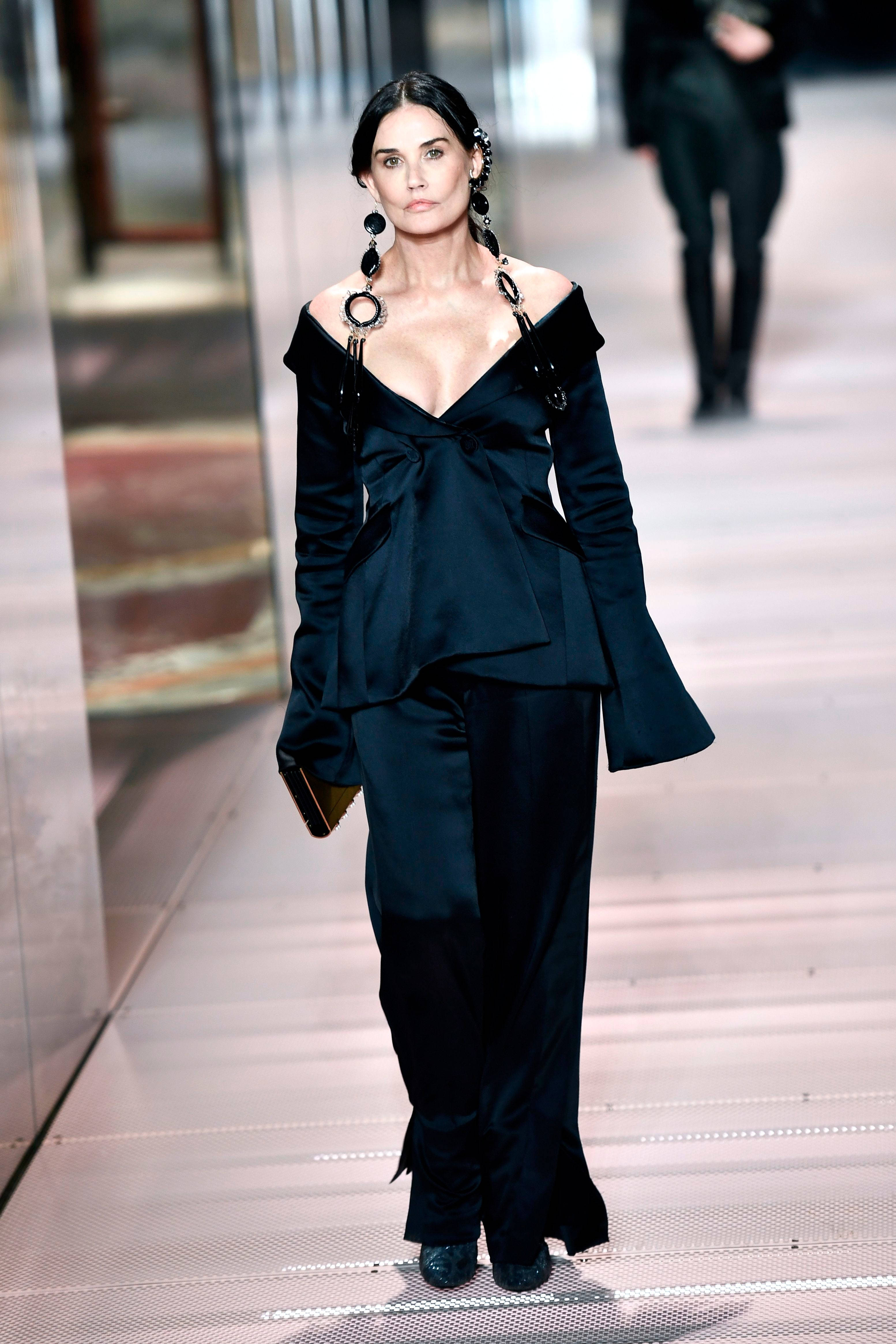 Fendi, gown, black, 4K Phone Wallpaper