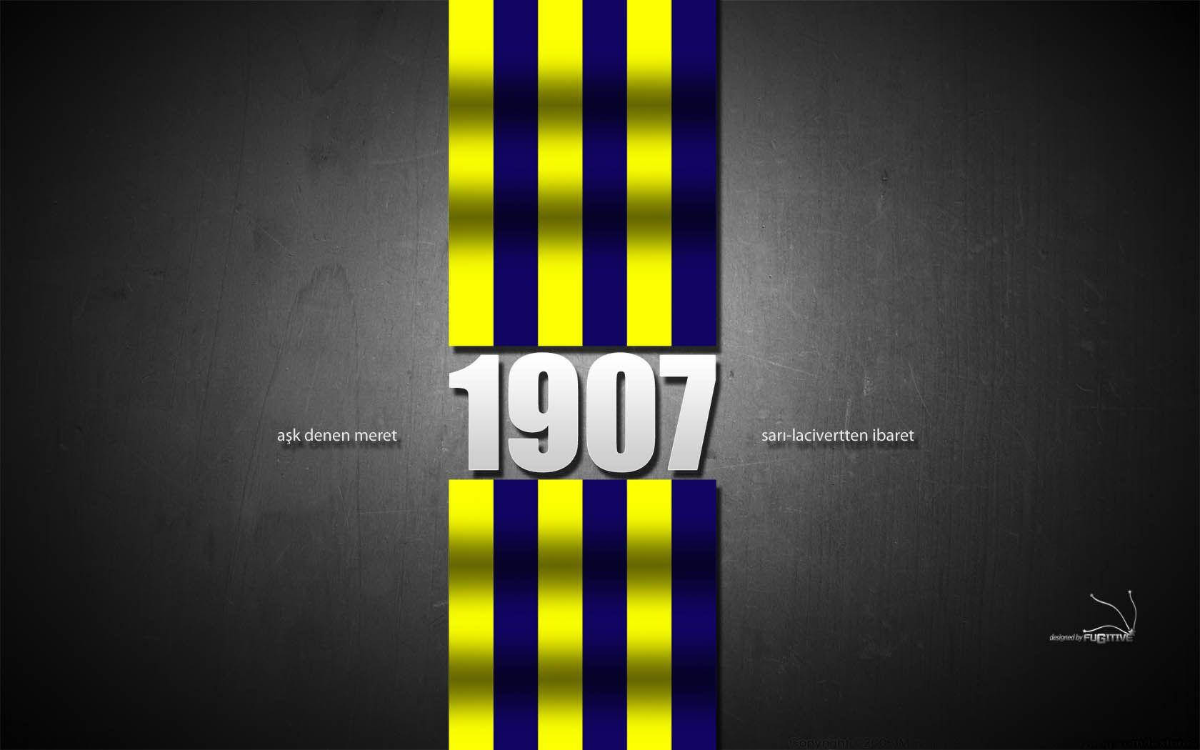 Fenerbahce, 1907, yellow, HD Desktop Wallpaper
