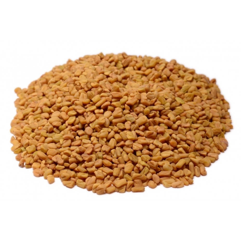 fenugreek seeds, golden-brown, stark white background, SD Desktop Wallpaper
