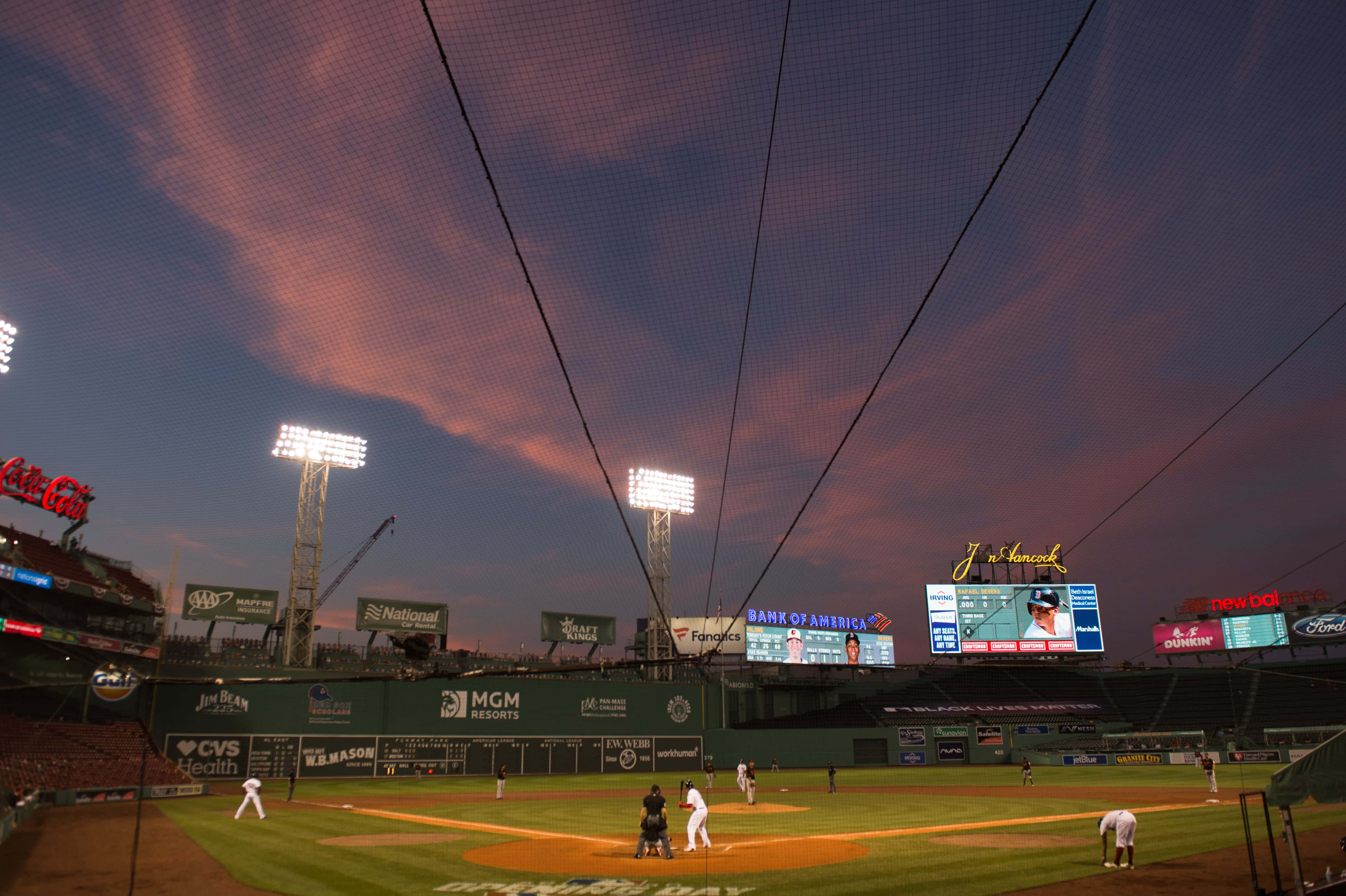 Fenway Park, 4K, dusk, 4K Desktop Wallpaper