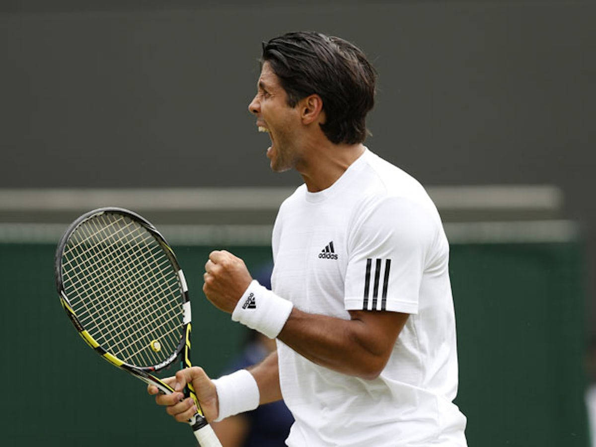Fernando Verdasco, white gear, racket, SD Desktop Wallpaper