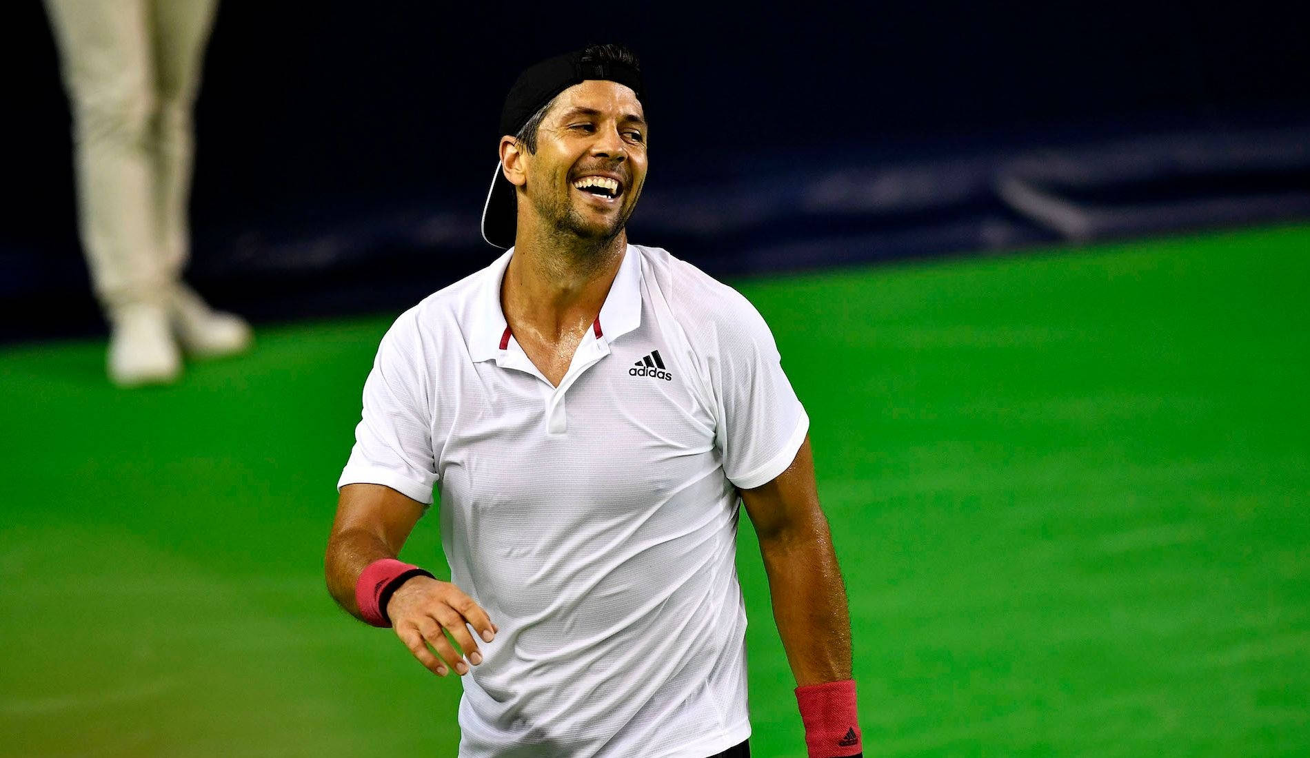 Fernando Verdasco, adidas, white adidas shirt, HD Desktop Wallpaper