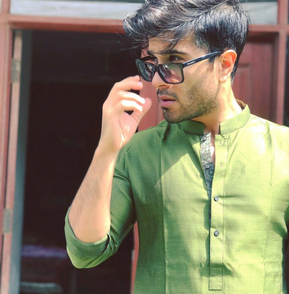 Feroz Khan, green shirt, kurta, SD Phone Wallpaper