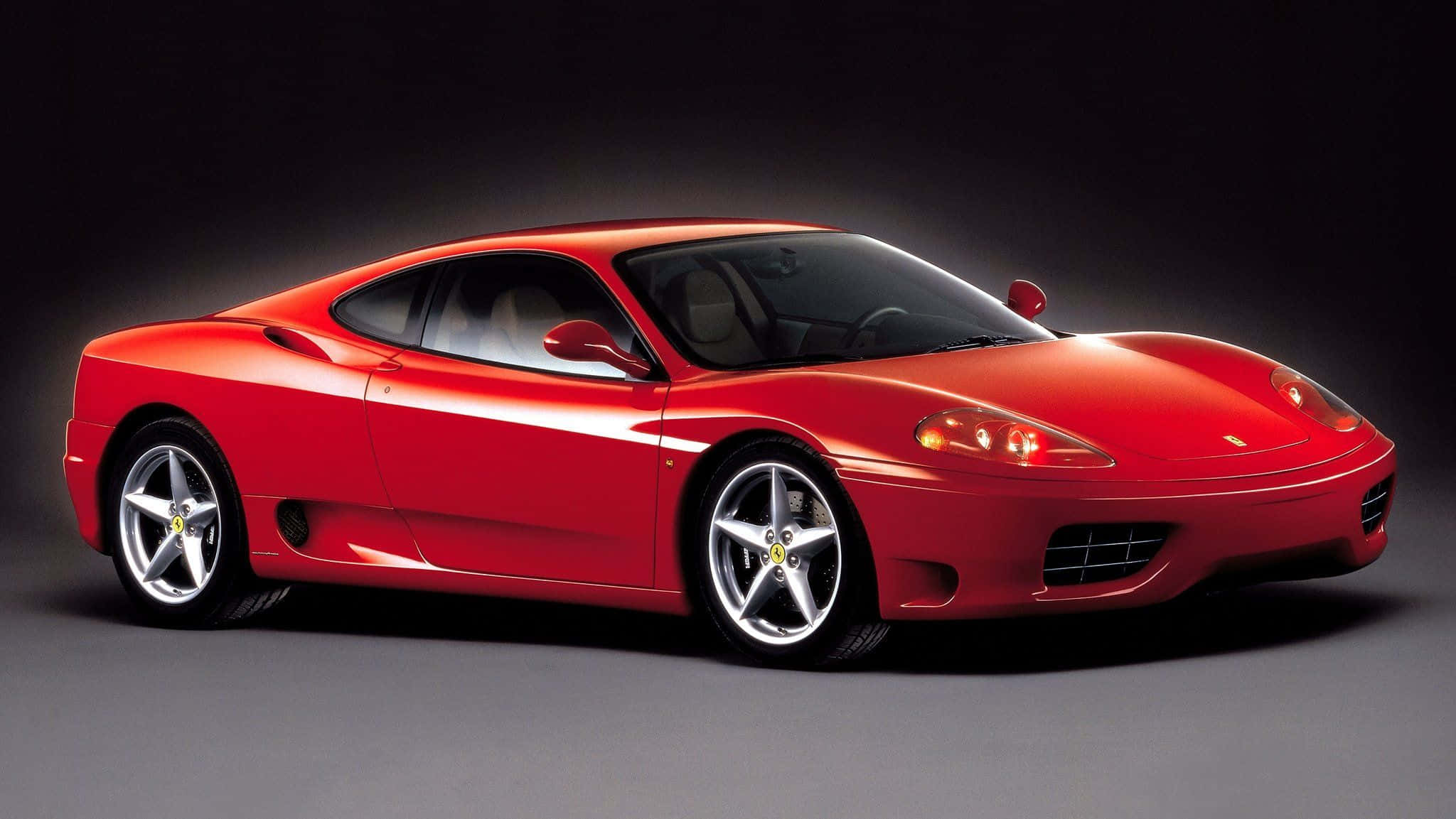 Ferrari 360 Modena, glossy red, studio lights, Full HD Desktop Wallpaper