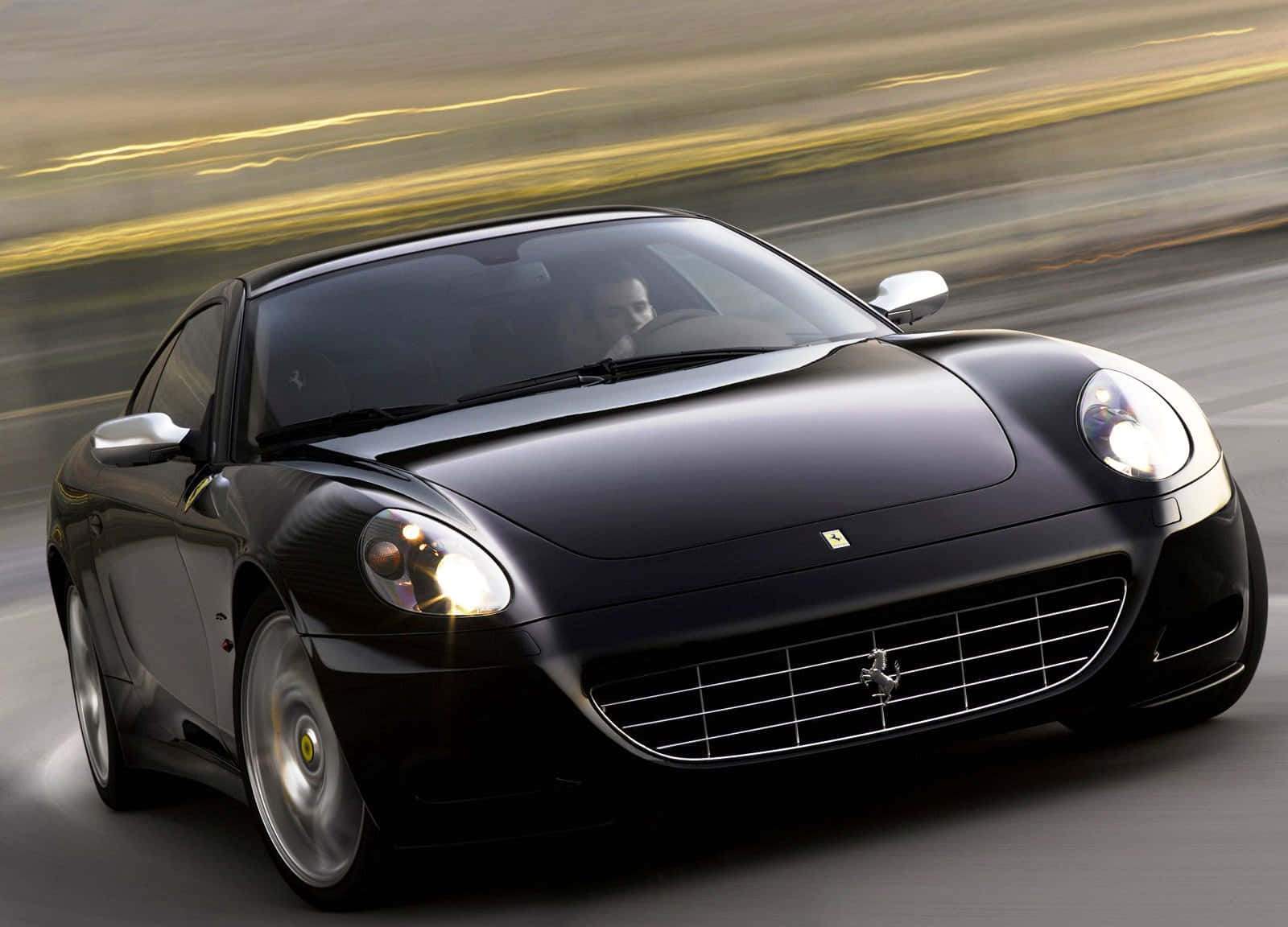 Ferrari 612 Scaglietti, black, sleek, HD Desktop Wallpaper