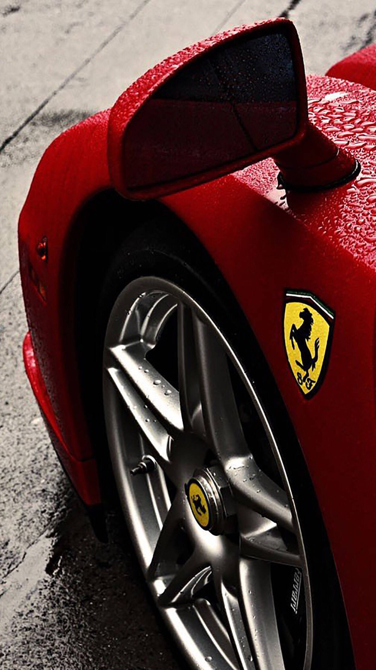 Ferrari Enzo, red, rear wheel, Full HD Phone Wallpaper