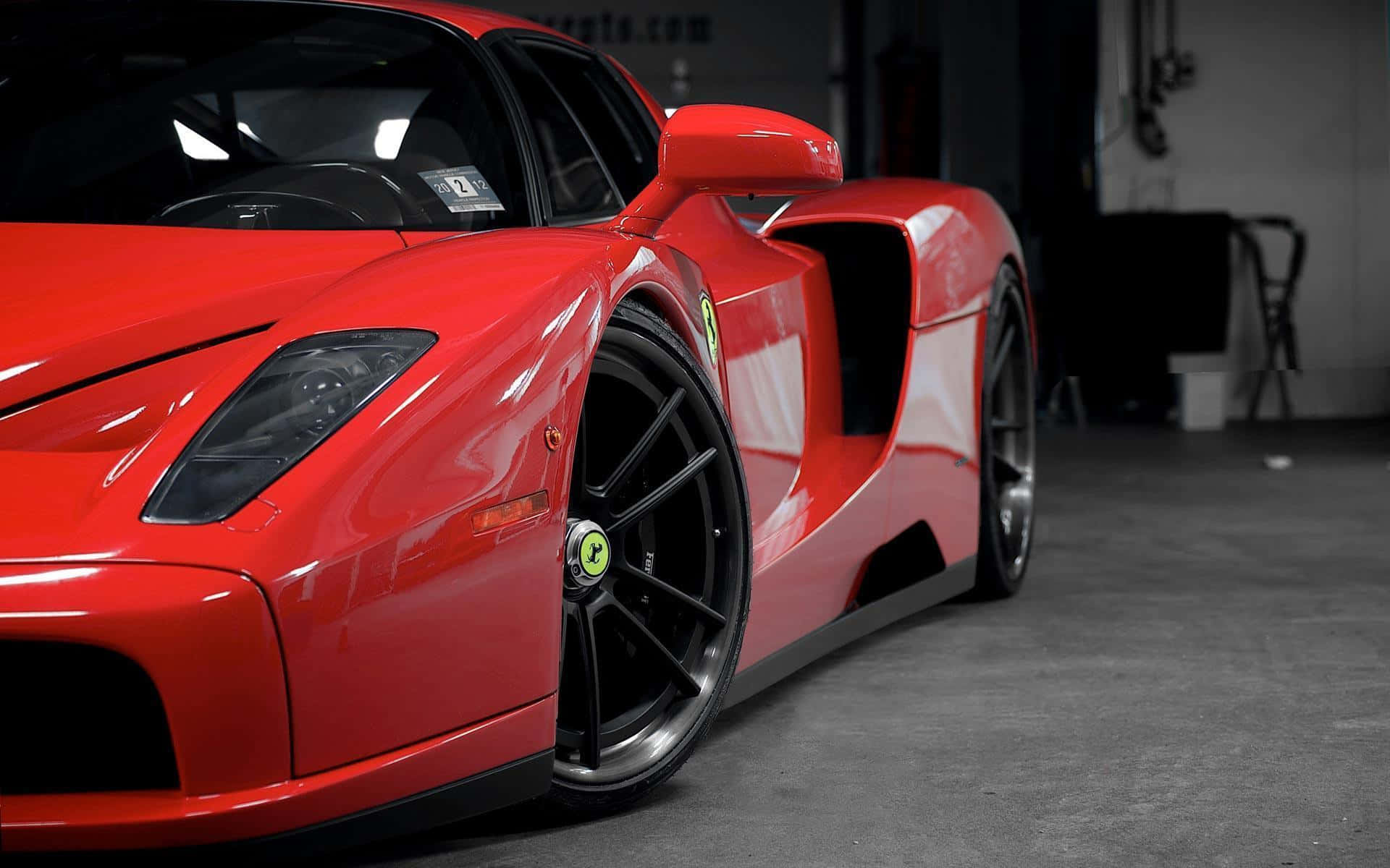 Ferrari Enzo, red, glossy, Full HD Desktop Wallpaper