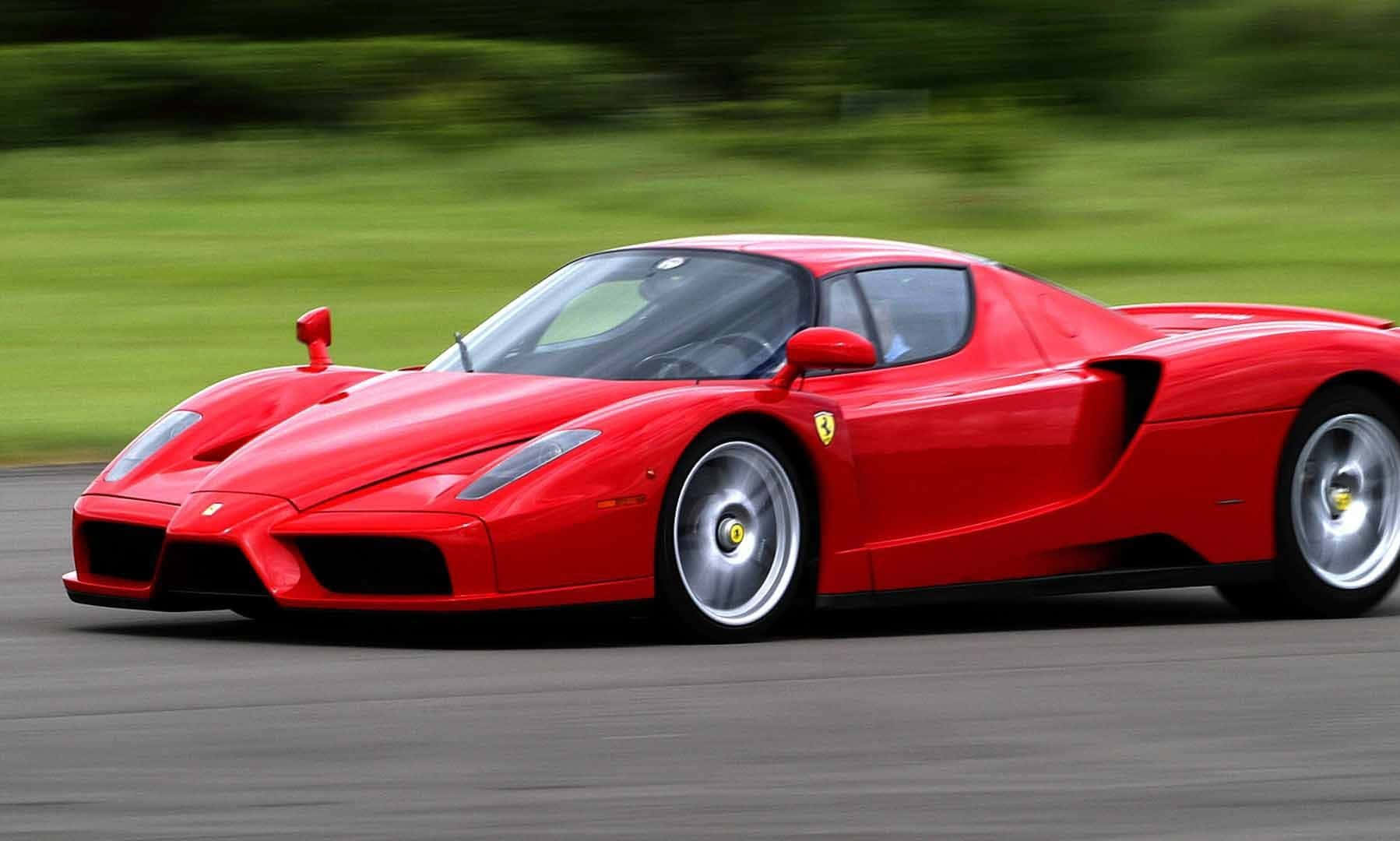 Ferrari Enzo, vibrant red, track, HD Desktop Wallpaper