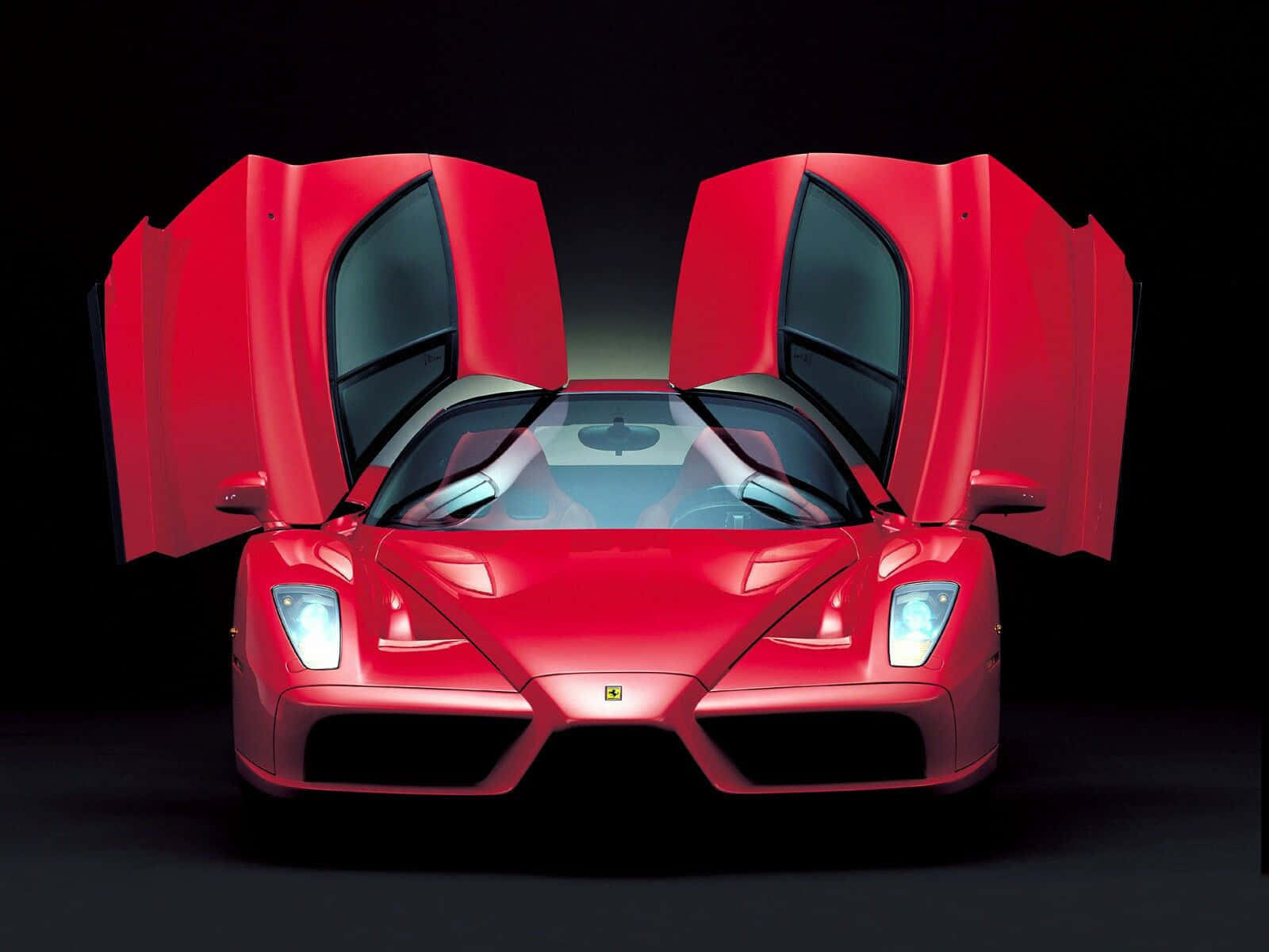 Ferrari Enzo, red, gullwing doors, HD Desktop Wallpaper
