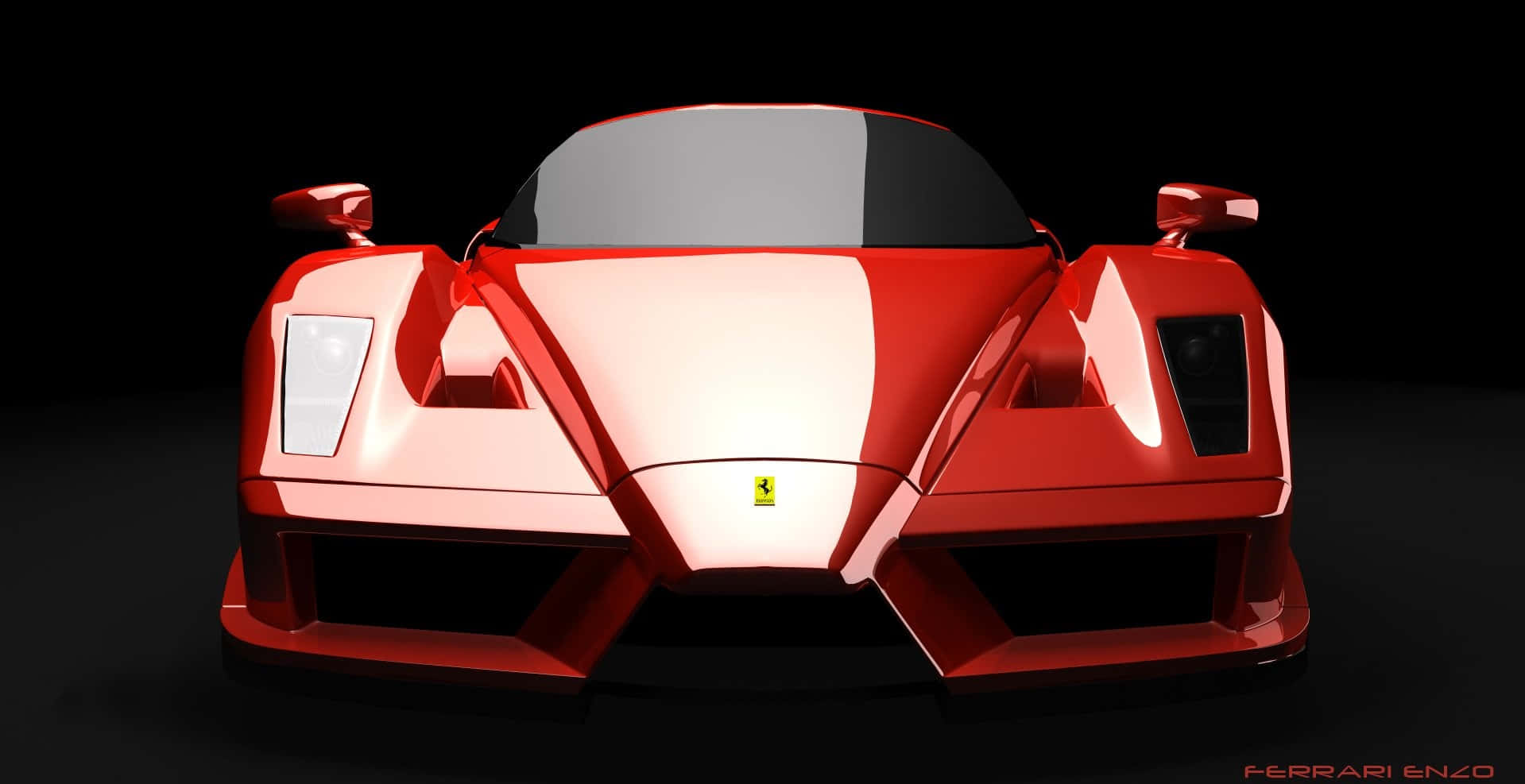 Ferrari Enzo, glossy red, front view, HD Desktop Wallpaper