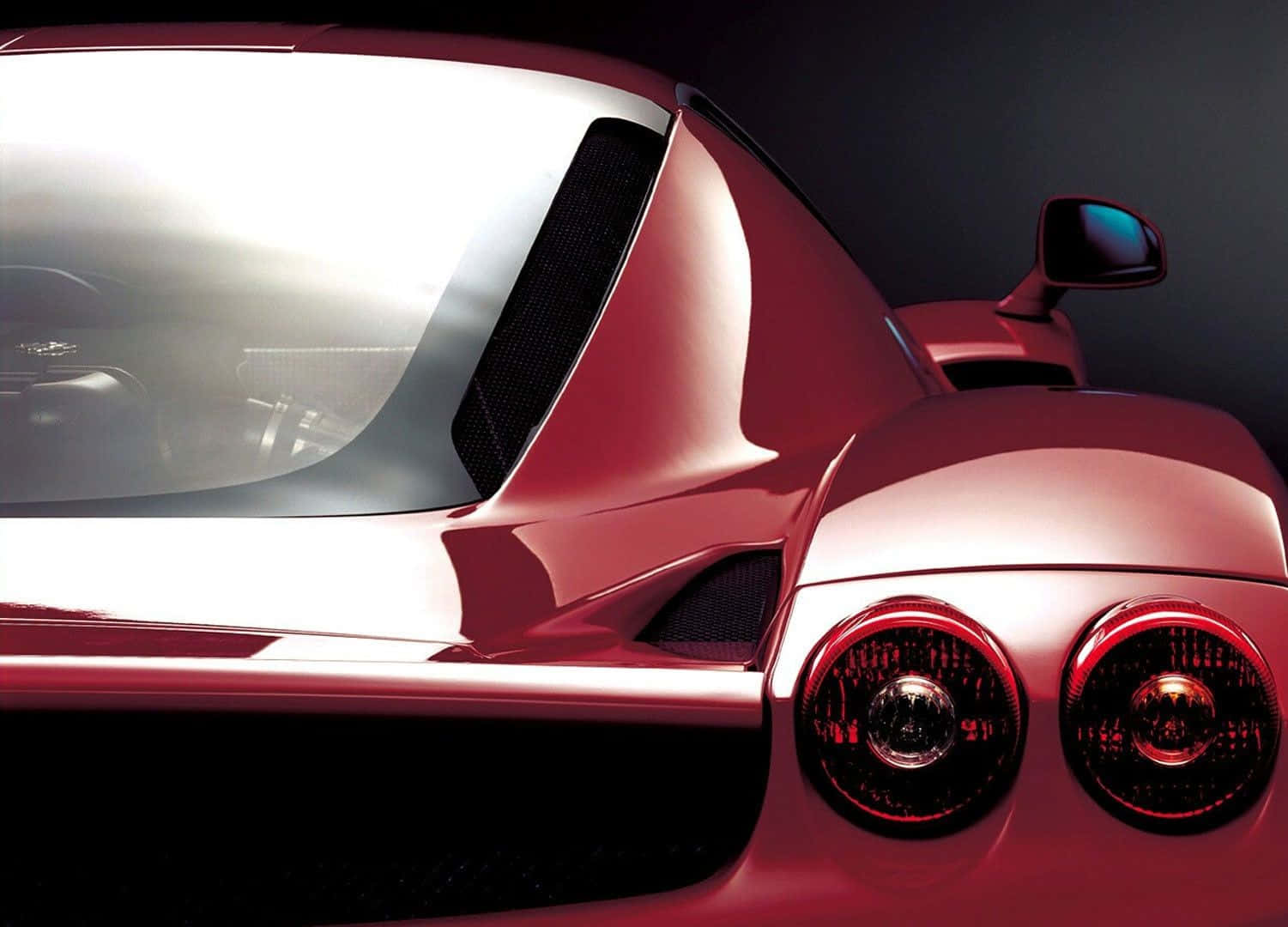 Ferrari Enzo, red, glowing circular taillights, HD Desktop Wallpaper