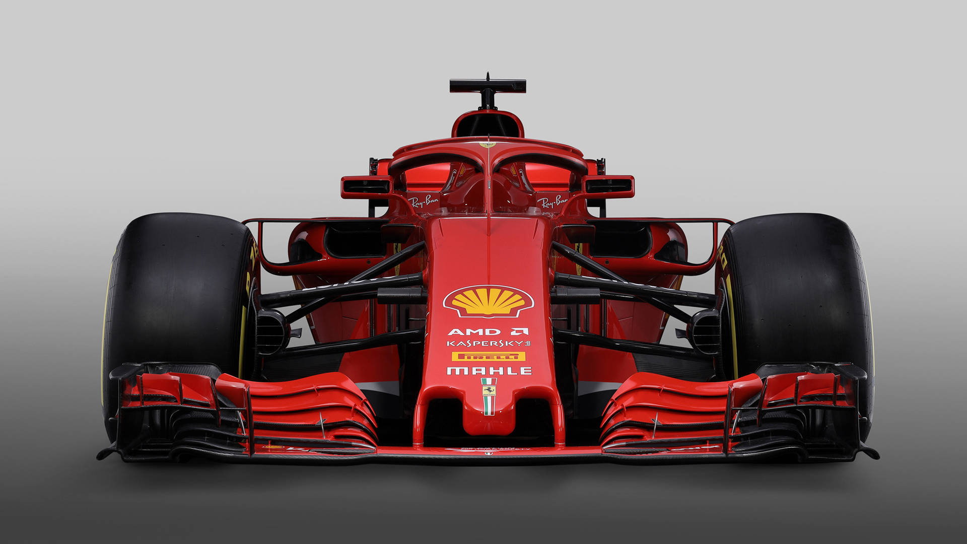Ferrari F1 2018, red, black tires, Full HD Desktop Wallpaper