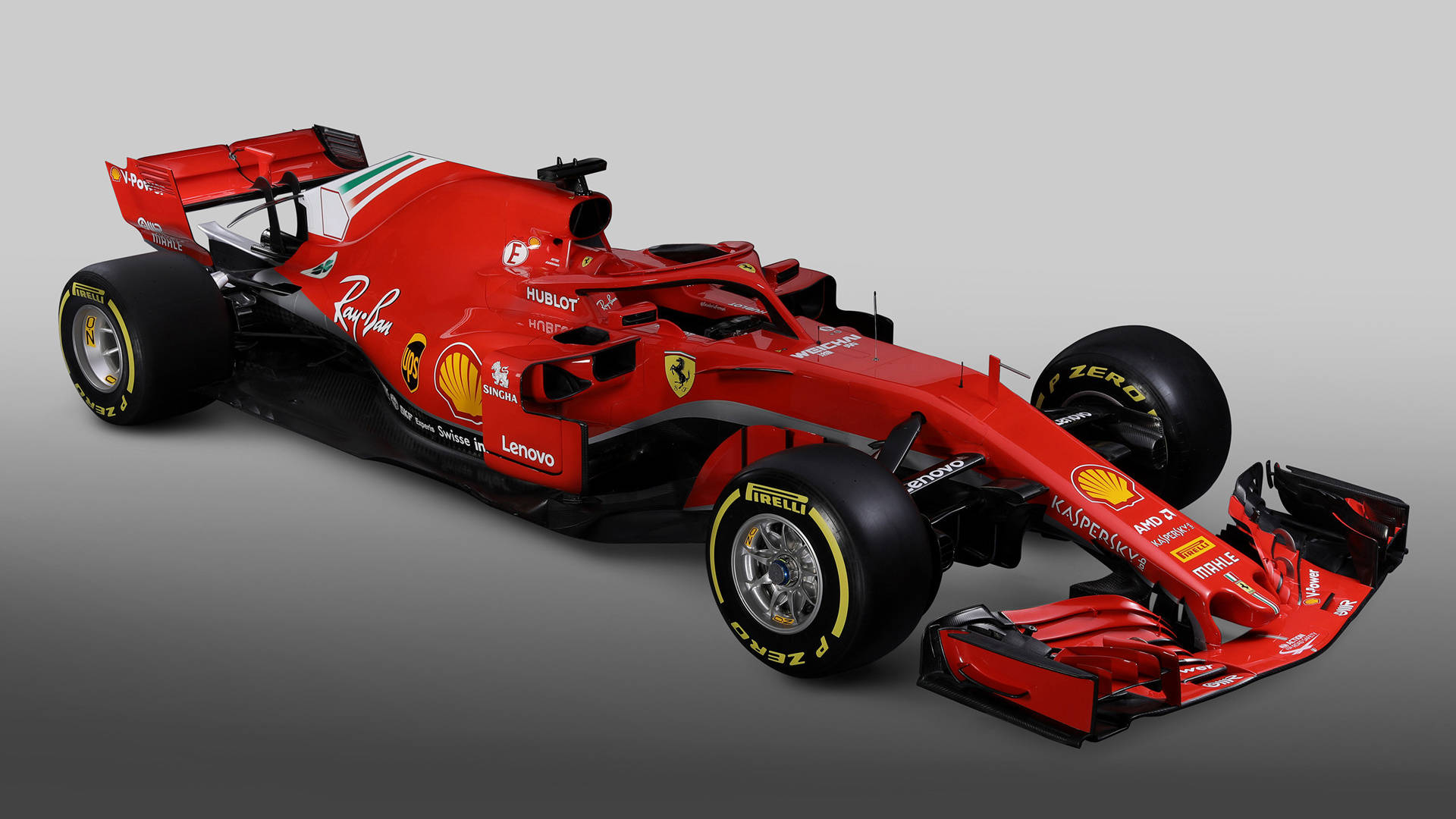 Ferrari F1 2018, red, black accents, Full HD Desktop Wallpaper