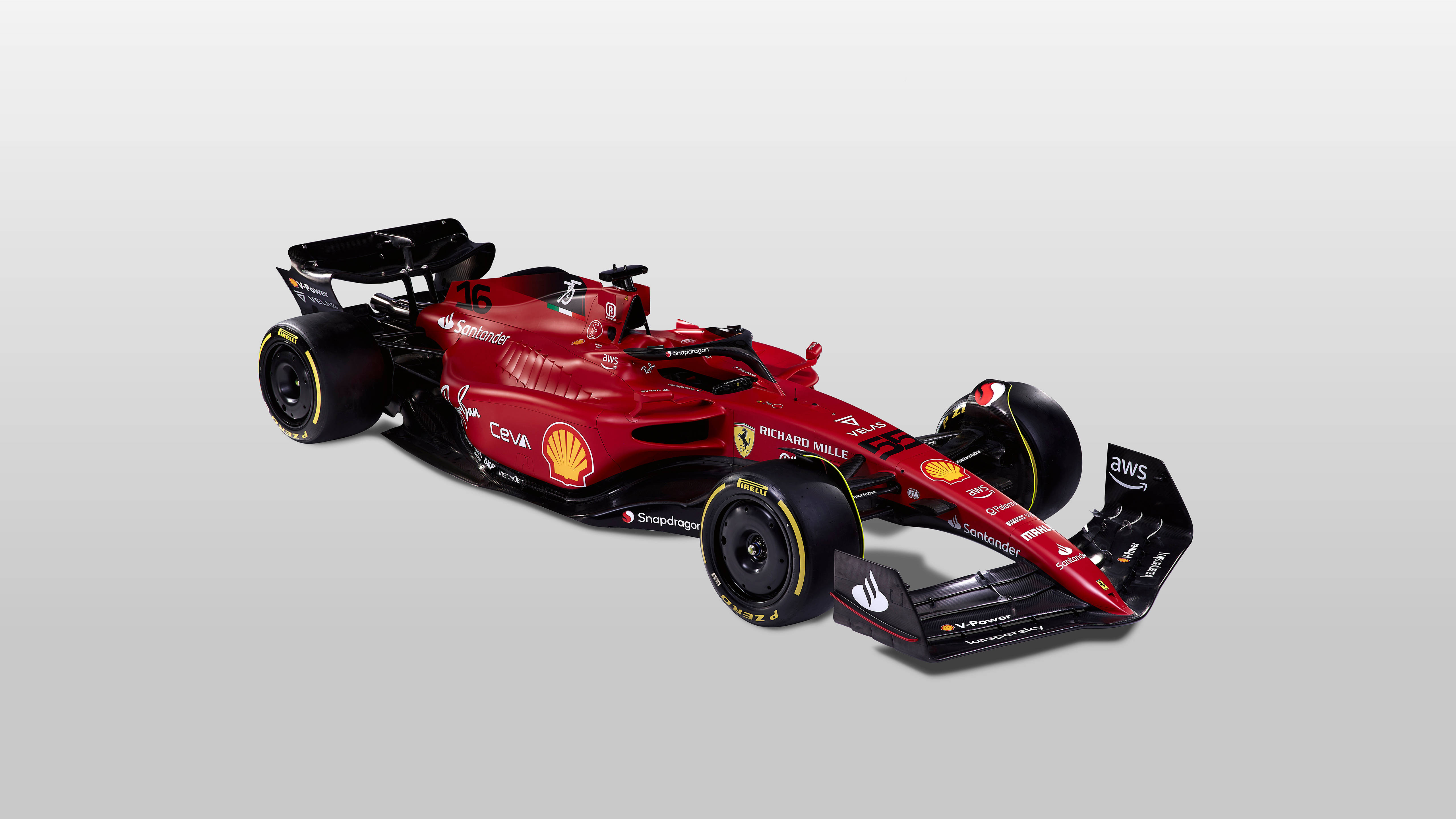 Ferrari F1, red, black accents, 5K Desktop Wallpaper