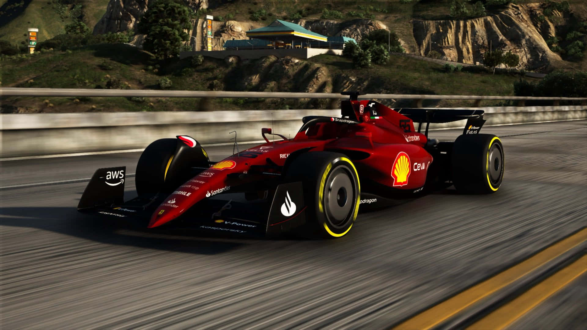 Ferrari F1, red, Formula 1 race car, Full HD Desktop Wallpaper