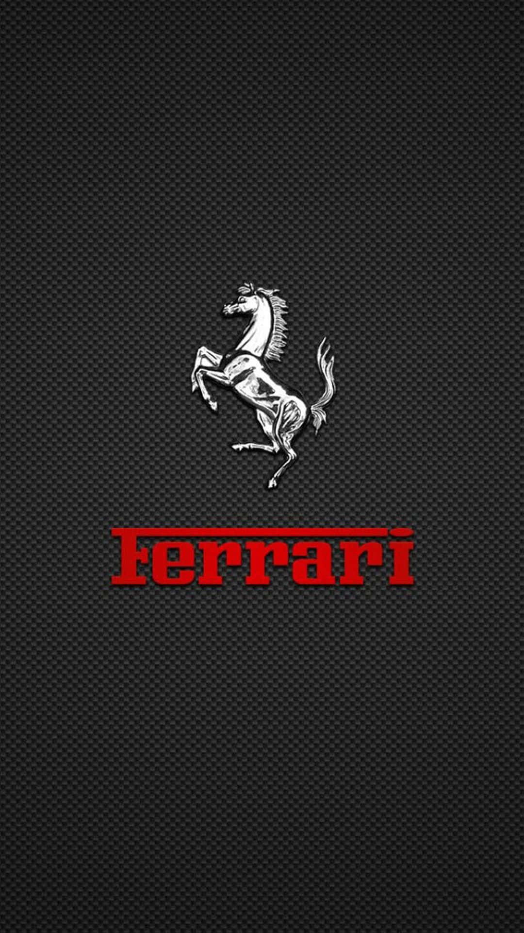 Ferrari, iPhone X, silver prancing horse logo, Full HD Phone Wallpaper