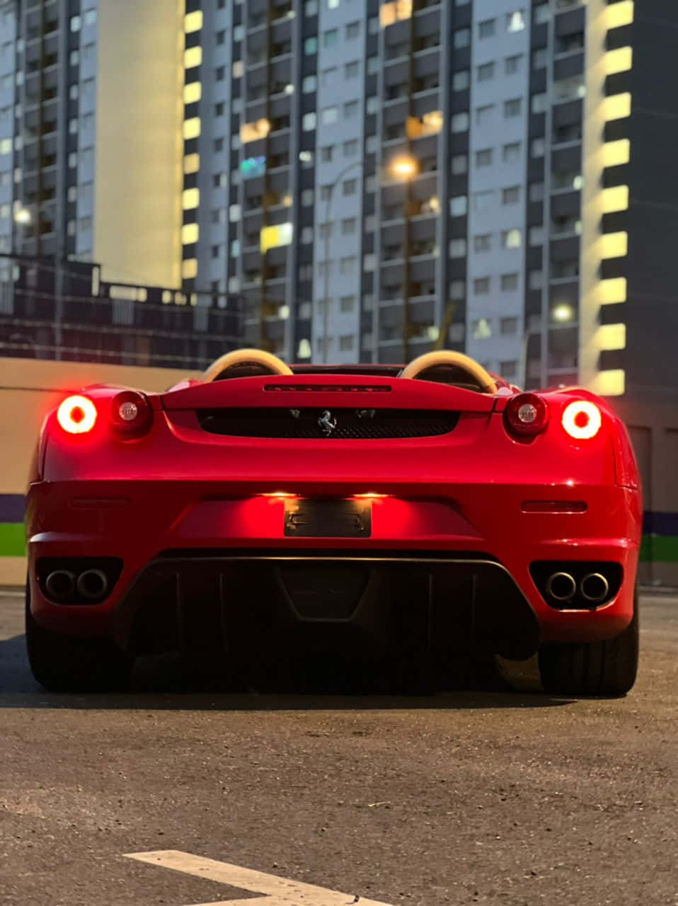Ferrari, iPhone X, vibrant red, HD Phone Wallpaper