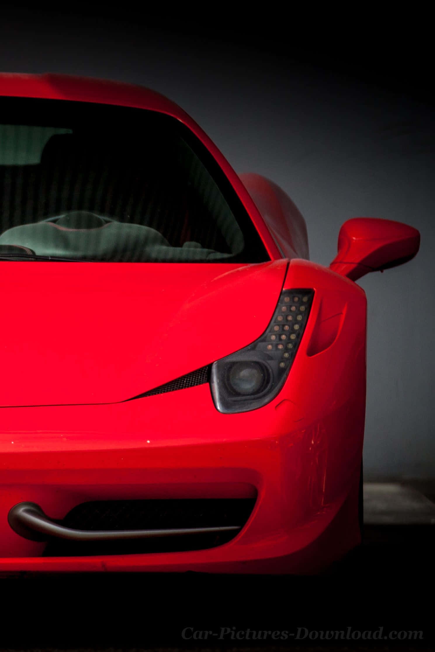 Ferrari, iPhone X, vibrant red, Full HD Phone Wallpaper