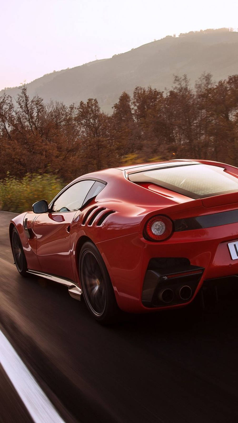 Ferrari, sports car, vibrant red, HD Phone Wallpaper