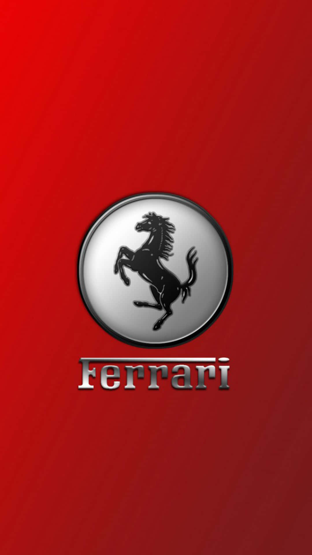 Ferrari, Ferrari logo, black prancing horse, Full HD Phone Wallpaper