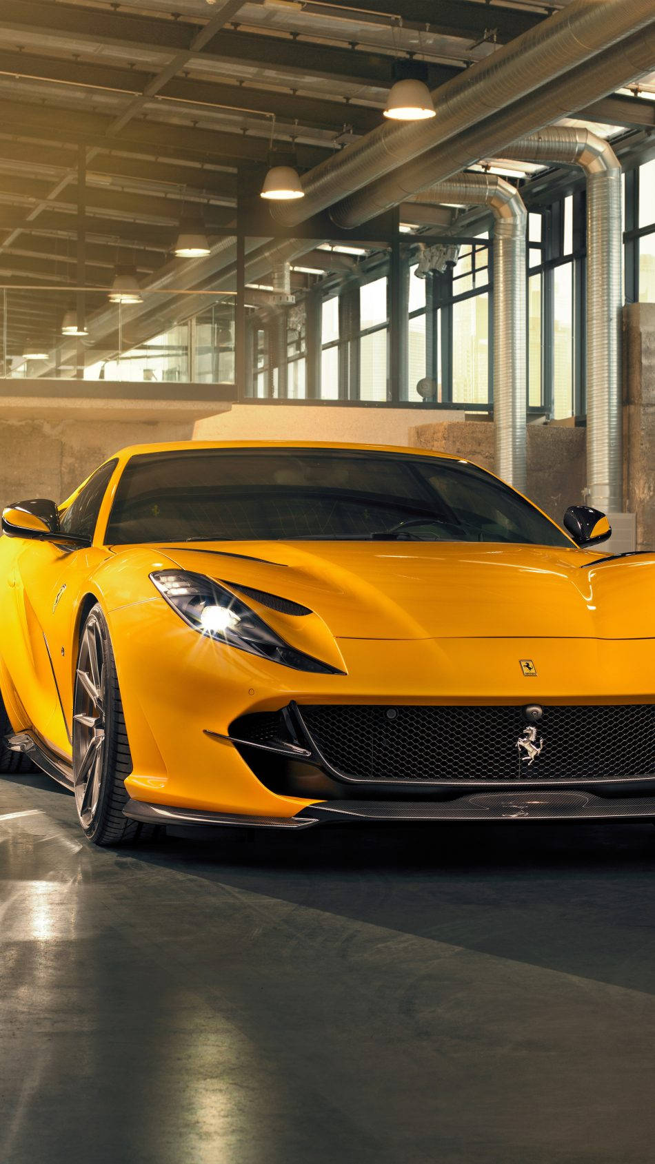 812 Novitec, Ferrari, Yellow, HD Phone Wallpaper