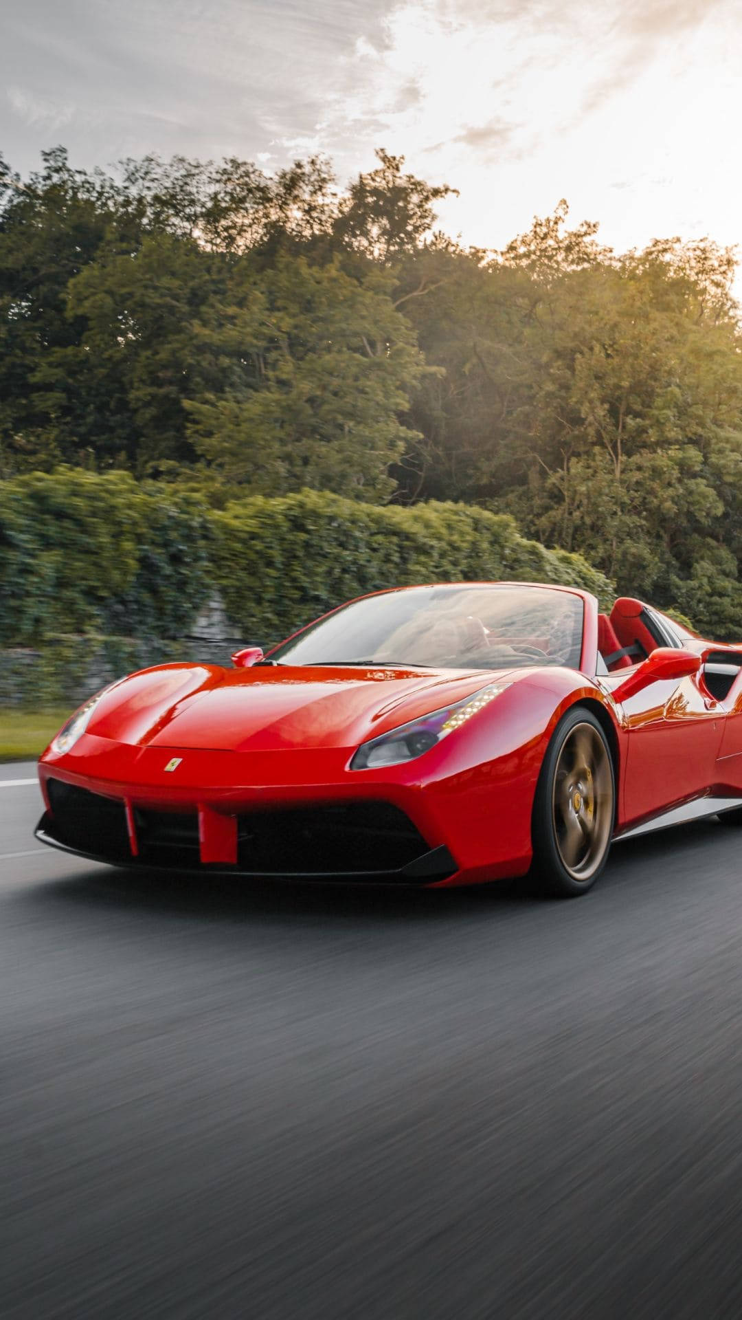 Ferrari, 458 Italia, Red, Full HD Phone Wallpaper