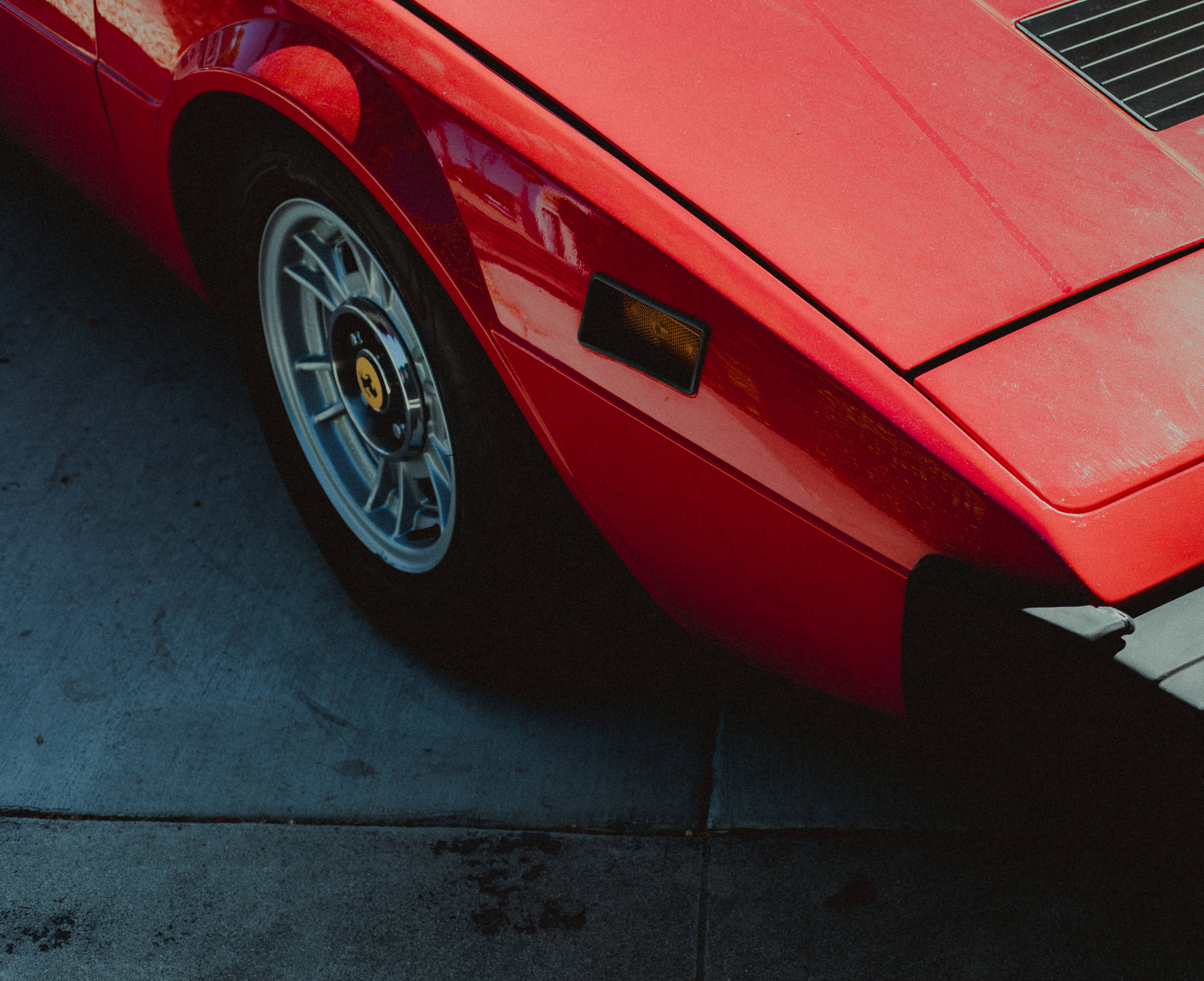 Ferrari, red, sports car, 5K Desktop Wallpaper