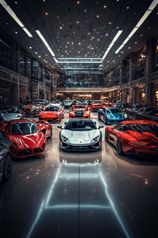 Ferrari, red, silver, SD Phone Wallpaper