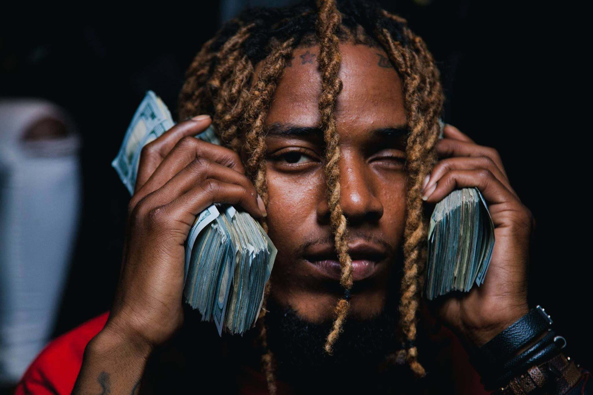 Fetty Wap, braided hair, stacks of cash, Full HD Desktop Wallpaper