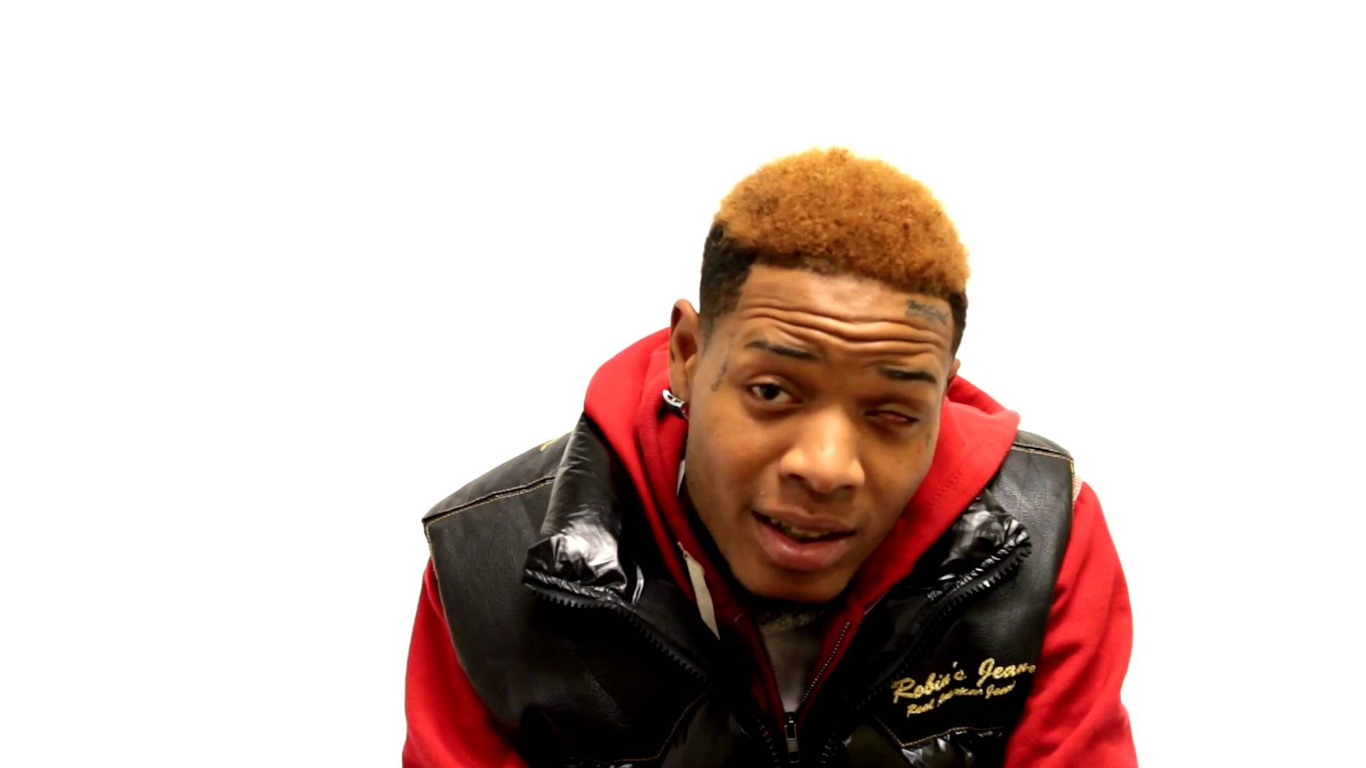 Fetty Wap, orange hair, red hoodie, Full HD Desktop Wallpaper
