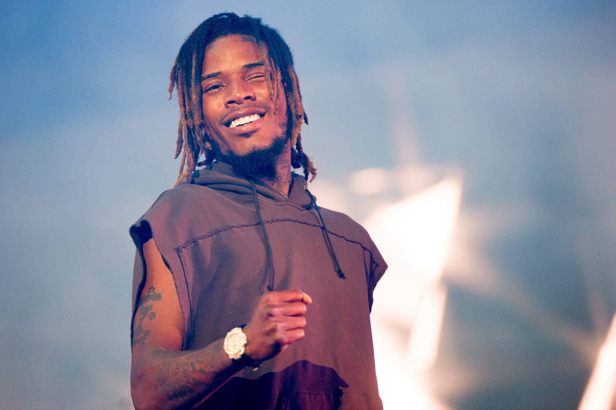 Fetty Wap, stage, smoke, Full HD Desktop Wallpaper