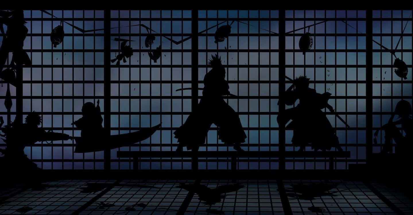 Feudal Japan, anime warriors, grid-patterned room, HD Desktop Wallpaper