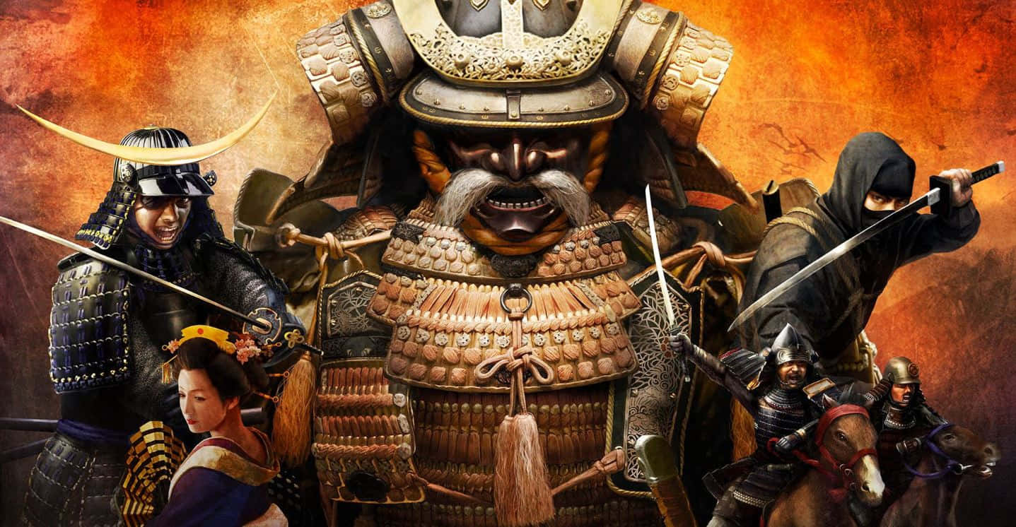 Feudal Japan, samurai warrior, fierce mask, HD Desktop Wallpaper
