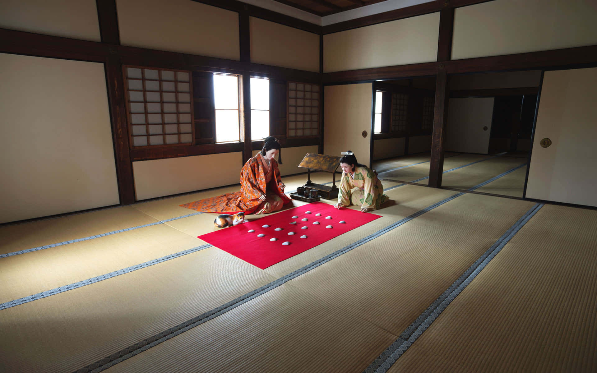 Feudal Japan, kimonos, go, Full HD Desktop Wallpaper