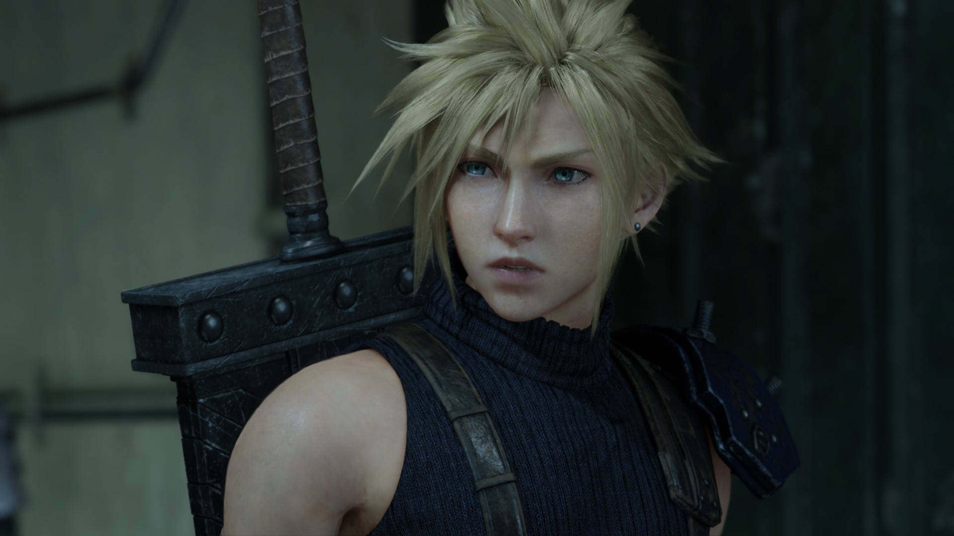 FF7, Cloud, blonde-haired anime warrior, Full HD Desktop Wallpaper
