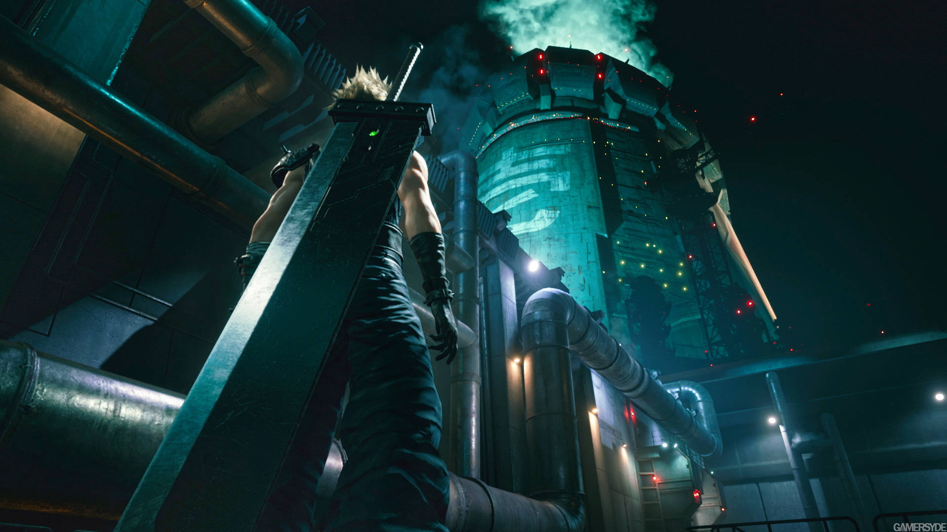 FF7, Cloud, spiky blonde hair, Full HD Desktop Wallpaper
