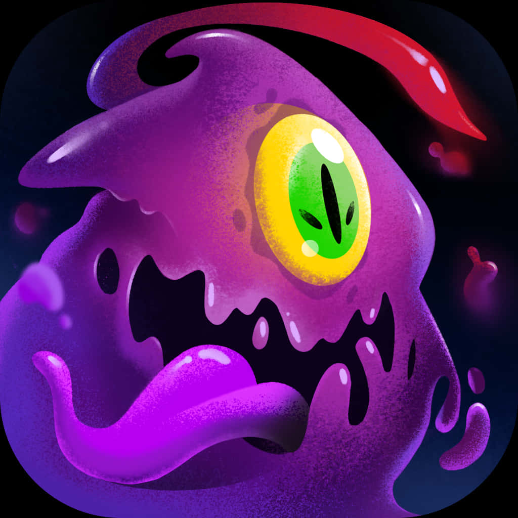 FGTeeV, purple alien slime, glossy purple, SD Desktop Wallpaper