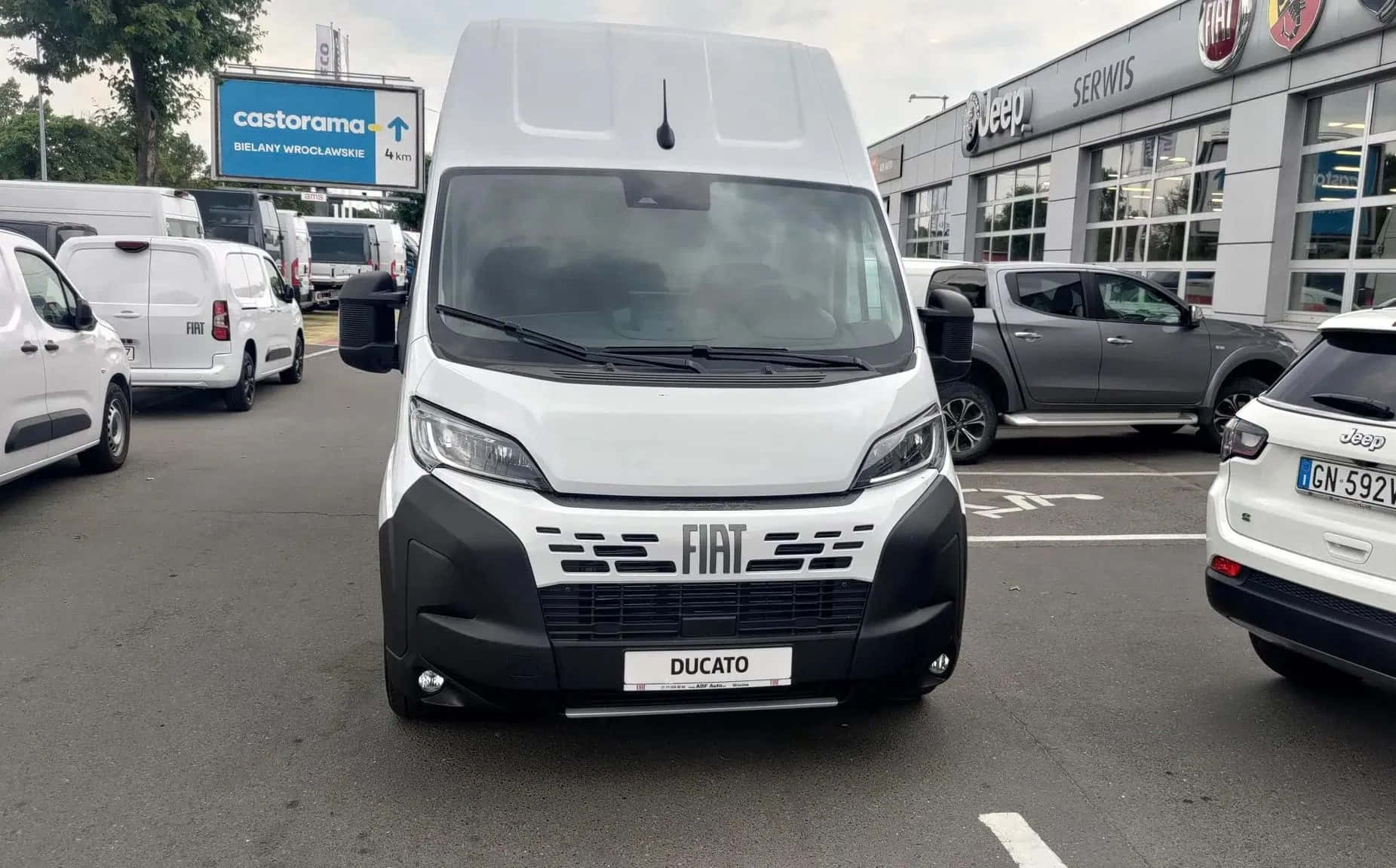 Fiat Ducato, white, van, HD Desktop Wallpaper