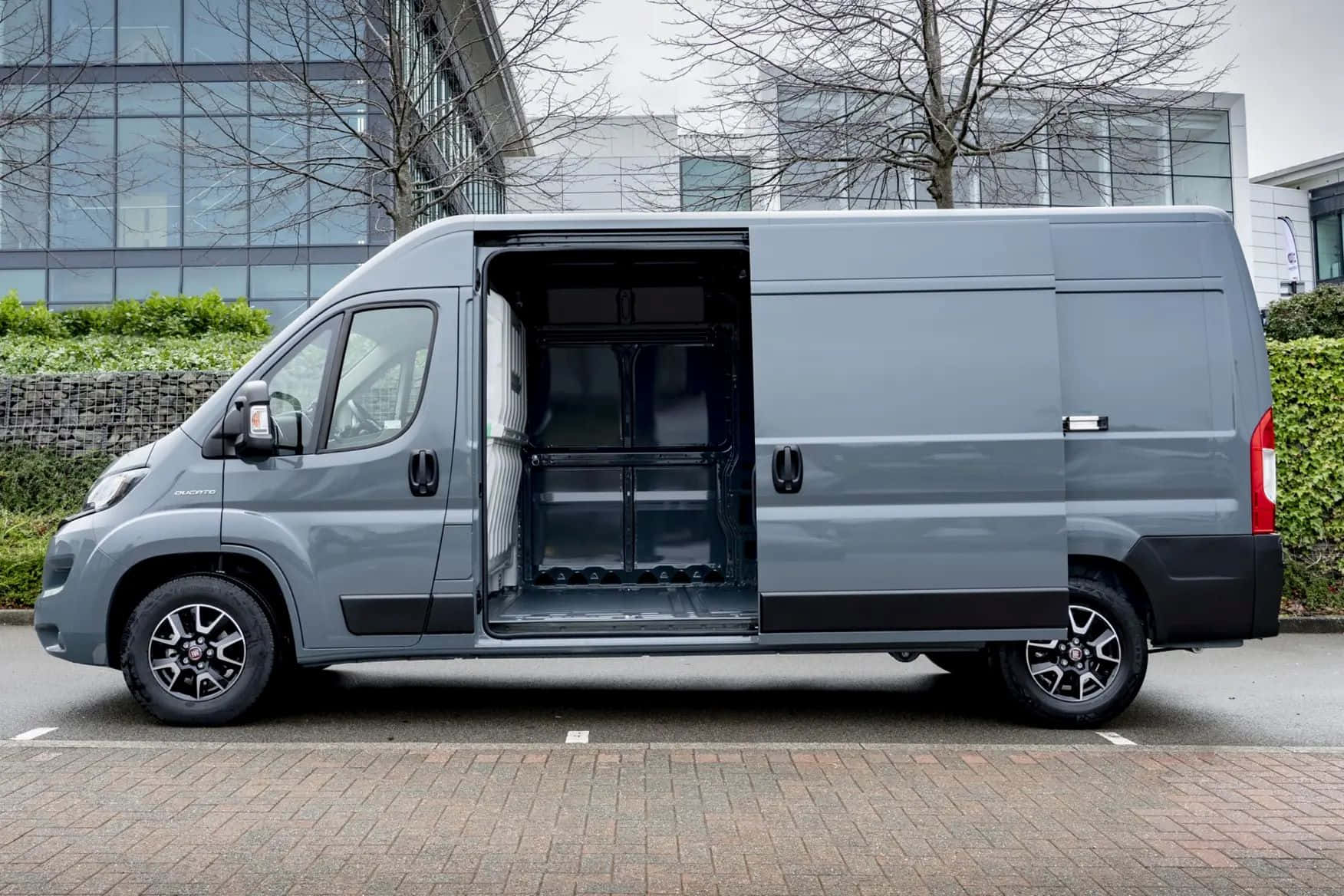 Fiat Ducato, van, side door open, HD Desktop Wallpaper