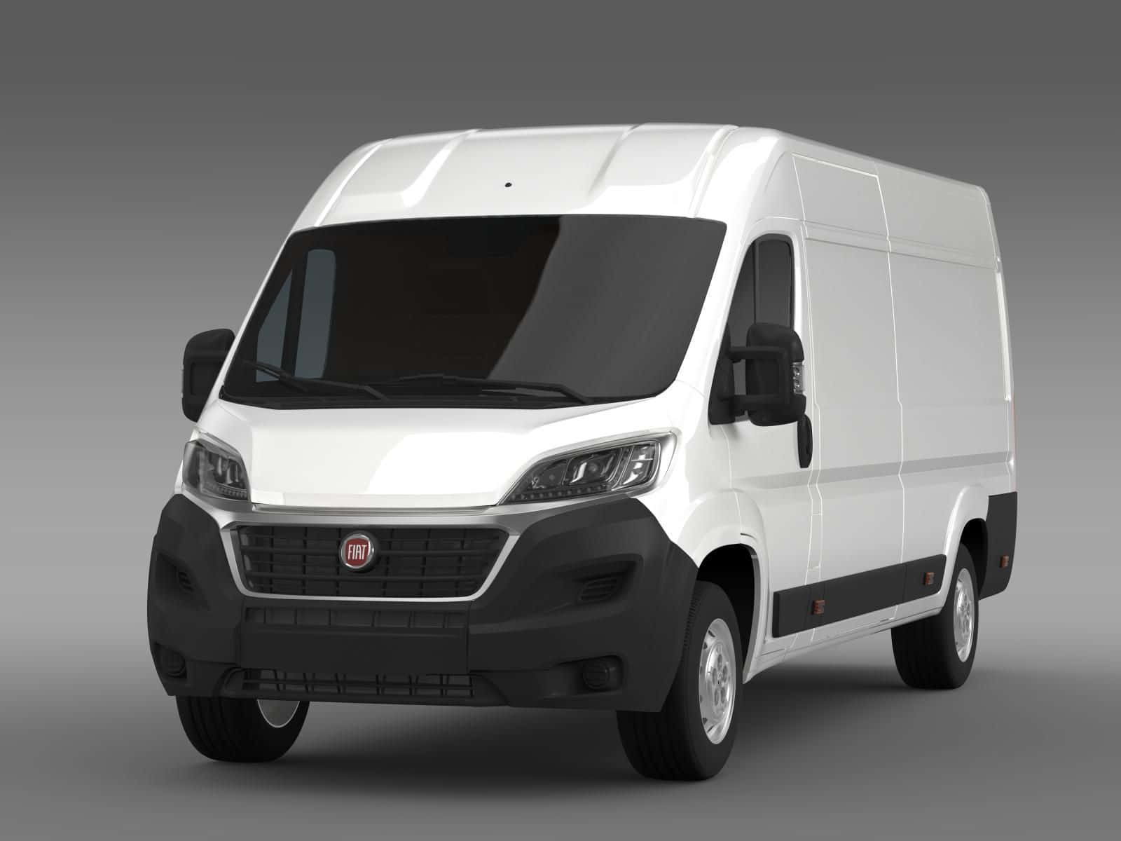 Fiat Ducato, white, black trim, HD Desktop Wallpaper