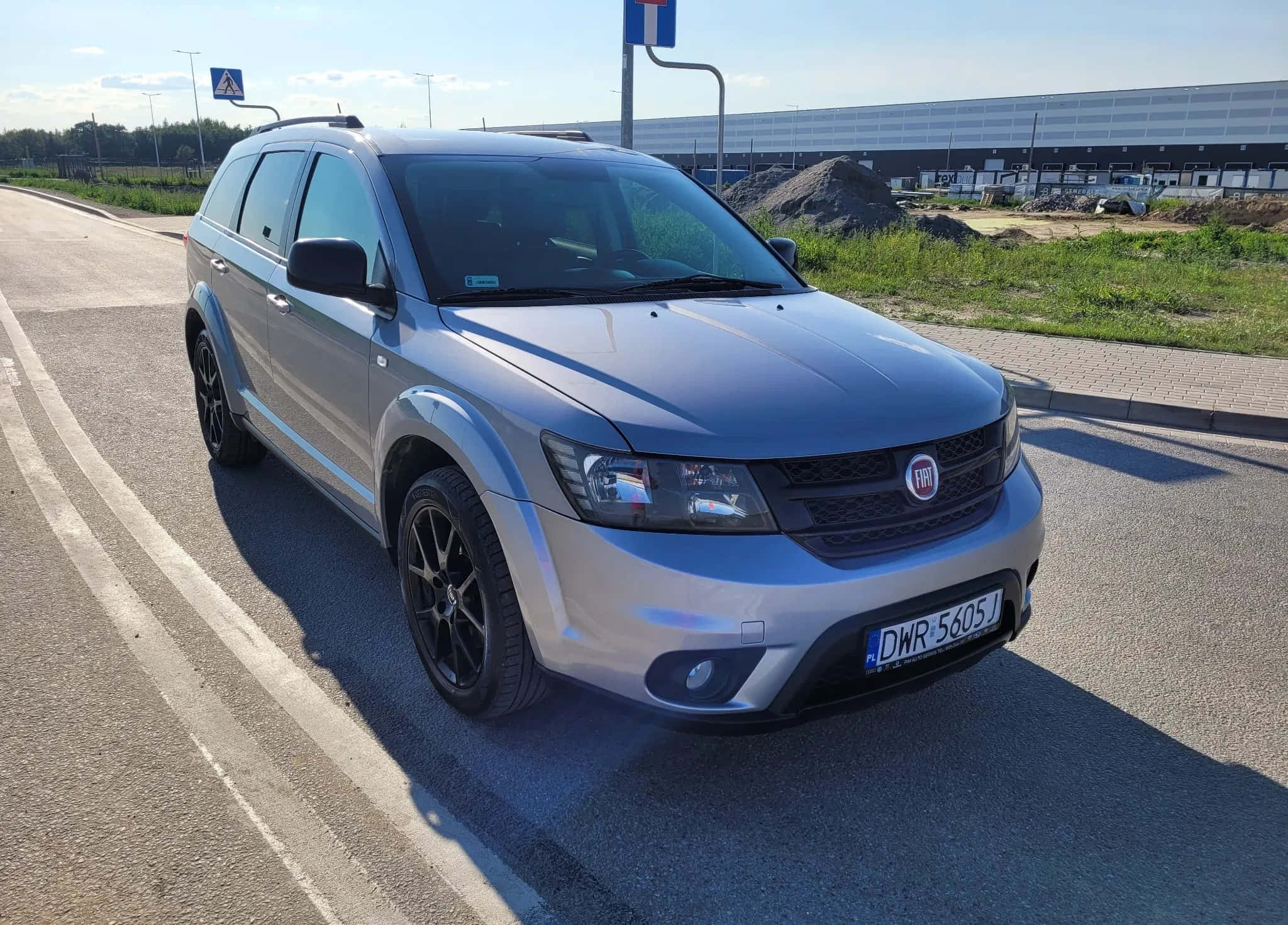 Fiat Freemont, silver, black wheels, Full HD Desktop Wallpaper