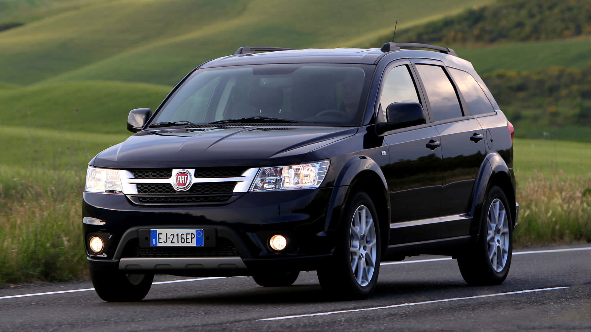 Fiat Freemont, black, crossover, Full HD Desktop Wallpaper