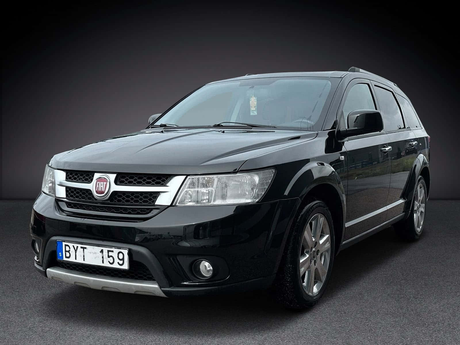 Fiat Freemont, black, silver accents, HD Desktop Wallpaper