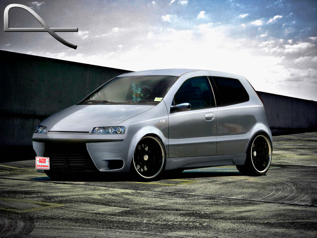 Fiat Grande Punto, sleek, silver, SD Desktop Wallpaper
