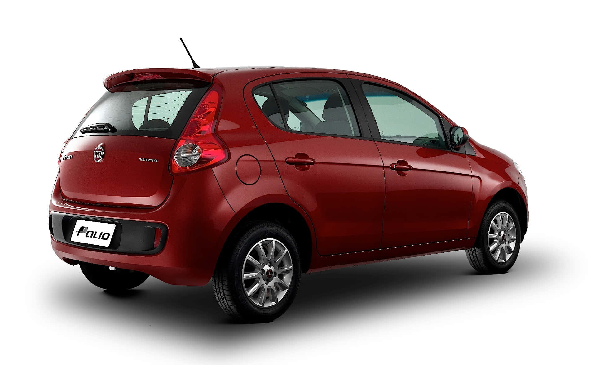 Fiat Palio, glossy red, hatchback, Full HD Desktop Wallpaper
