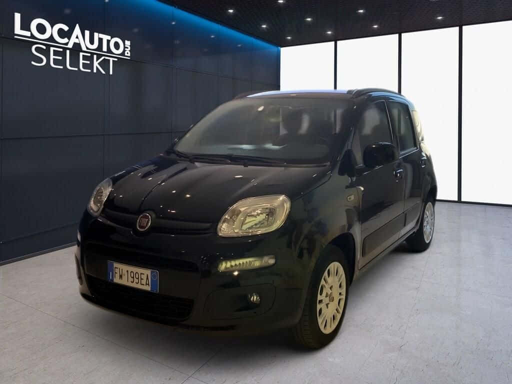 Fiat Panda, black, bright lights, SD Desktop Wallpaper